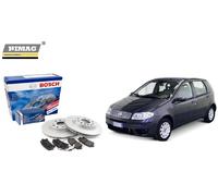 Set Disques et Plaquettes de Frein Avant Bosch pour Fiat Punto 188 1.1 1.2 Lance