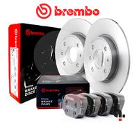 Set Disques Et Plaquettes Freins Arrière Brembo pour Fiat 500x 1.0 1.3 1.4 1.6