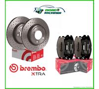 Set Disques Forés + Plaquettes Brembo Arrière Pour BMW Serie 3 F30 F80 300MM