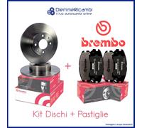 Set Disques + Plaquettes Brembo Avant Pour Mercedes Classe C 284MM 90- >00 Unies