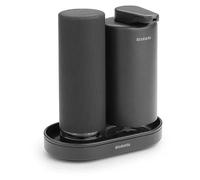 Set distributeurs de savon + plateau, gris, Brabantia Sinkstyle