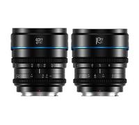 Set d'Objectifs Cinéma Manuels SIRUI Night Walker S35 16mm & 75mm T1.2 à Grande Ouverture pour Monture Sony E, Compatible Sony FX30, ZV-E10, A6500, A6600(MS-2SEB, Noir)