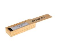 Set Dominos - Tiles de jeu classiques, pack de dominos noirs | Double six pièces de jeu, étui de transport convivial pour les nuits de table familiale, les jeux de construction de stratégies à la mais