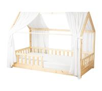 Sevira Kids - Set Double Ciel de lit cabane en Gaze de Coton Duo Made in France