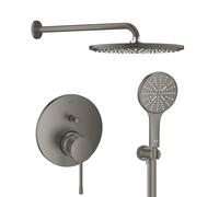 Set douche à effet de pluie avec bras Grohe Rainshower 26066AL0, mitigeur bain-douche Grohe Essence 24058AL1, 26574AL0, 26658AL0, 28362A01