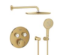 Set douche à effet de pluie avec bras Grohe Rainshower 26066GN0, mitigeur bain-douche Grohe Grohtherm SmartControl 29119GN0, 26574GN0, 27057GN0, 27074GN0, 28362GL1