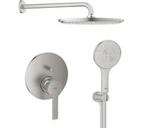 Set douche à effet de pluie Grohe Rainshower 26066DC0, mitigeur bain-douche Grohe Lineare 24064DC1, 26574DC0, 26658DC0, 28362DC1