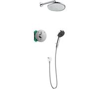 Set douche à effet de pluie Hansgrohe Crometta 26724000, mitigeur bain-douche Hansgrohe DuoTurn S 75418000, 27413000, 01500180, 24302000, 26457000