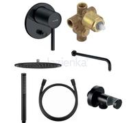 Set douche à effet de pluie Kludi A-QA 6433087-00, mitigeur bain-douche Kludi Bozz 387163976, 38624N, 6651439-00, 3912039-00, 6107139-00, 6054739-00