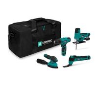 Set d'outils 12V | Comprend 4 machines, 4 batteries et un sac à outils