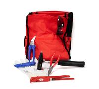 Set d'outils 8 pièces dans un sac Marteau Pince Couteau Ciseaux Atelier Bricolage