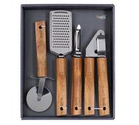 SET D'OUTILS DE CUISINE CUISINE BOIS 4 ÉLÉMENTS