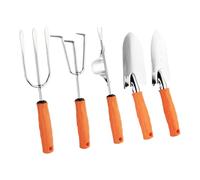 Set d'outils de jardin,Accessoires portables Ensemble d'outils d'excavation 5 pièces | Kit Outils de jardinage,Pour le règlement du sol Replantation Nettoyage Élagage Extérieur