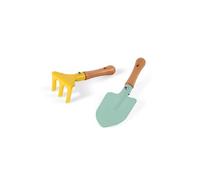 Janod - Set de 2 Outils de Jardin Enfant - Pelle et Râteau - Idéal pour Débuter Le Jardinage - Dès 3 Ans
