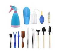 Set d'outils de jardinage miniatures (14 piÃces) avec bouilloire, pelle, pulvÃrisateur, etc.
