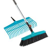 Set d'outils de jardinage pour l'automne - GARDENA - CS Gardena - Râteau 43cm - Balai - CombiSystem Gardena