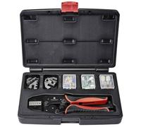 Set doutils de sertissage TOOLCRAFT TO-7703463 83 pièces pour embouts de câble 0.5 à 35 mm² avec assortiment dembouts dans une mallette, avec matrices à sertir