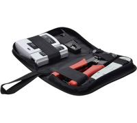 DIGITUS LAN Network Tool Set - Testeur de réseau - Pince à sertir - Outil de coupe et de dénudage - Outil d'insertion LSA