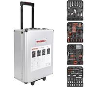 Set d'outils WORKPRO dans une mallette en aluminium WP1050 1050 pièces (L x l x H) 37 x 20 x 51 cm