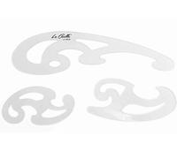 Set Du 3 Règles De Couture Incurvée Pour Patrons,Tissus,Dessin Technique Et Matériel Scolaire Pour Courbes En Plastique