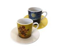 Generique Lot de 2 tasses Van Gogh Multicolore G