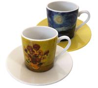 Generique Lot de 2 tasses Van Gogh Multicolore G