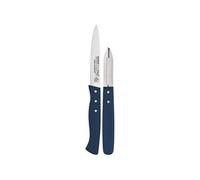 Set Duo Cuisine Expert Eplucheur + Couteau Office Bleu Acier