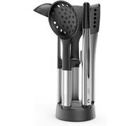 Set d'ustensiles 5 pièces avec support compact Joseph Joseph Elevate Fusion Gris