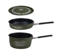 Set d'ustensiles de cuisine de camping - Set de casseroles et poêles pour le camping | Répartition uniforme de la chaleur pour rôtir, braiser, mijoter, poignées amovibles pour camping-car, camping