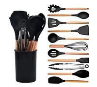 Set d'ustensiles de cuisine en silicone Ensemble d'ustensiles de cuisine en Silicone, spatule antiadhésive, cuillère tournante, 12 pièces