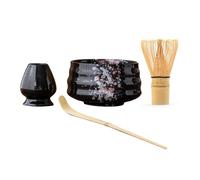 Set d'ustensiles Matcha - Service à thé japonais, set de matcha professionnel | Service de thé sûr naturel, ensemble d'accessoires Match, Set de thé Matcha pour la maison et la famille amis collègues