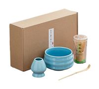 Set d'ustensiles Matcha - Service à thé japonais, set de matcha professionnel | Service de thé sûr naturel, ensemble d'accessoires Match, Set de thé Matcha pour la maison et la famille amis collègues