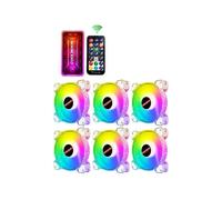 (Set E) Coolmoon Adjustable Silent Cooler Crystal Diamond Motherboard Syn Chassis Fan