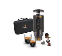 Set E-Presso+ coffret cafetière portable sur batterie capsules ou café moulu pour voyage 90ml