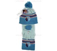 Set Écharpe, Bonnet et Gants Frozen Bleu