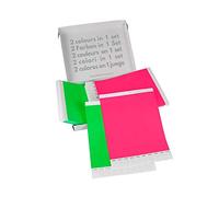 Set Economique! Bracelets d’admission GA Event Solutions en Tyvek, 500+500 pièces, vert + rose