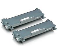 Set économique compatible avec Brother TN-2010 XXL contient 2x Cartouche toner