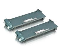 Set économique compatible avec Brother TN-2320 contient 2xBK