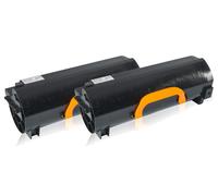 Set économique compatible avec Dell 593-11167 / C3NTP contient 2x Cartouche toner