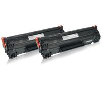 Set économique compatible avec HP CB436A / 36A XL contient 2x Cartouche toner