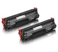 Set économique compatible avec HP CF 283 A / 83A contient 2x Cartouche toner