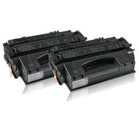 Set économique compatible avec HP Q7553X / 53X XL contient 2x Cartouche toner