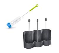 Set égouttoir à bouteille et brosse spéciale bouteille