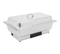 Set électrique Chafing Dish Buffet Chauffe-plats en acier inoxydable avec contrôle de la température 3 casseroles pour buffets