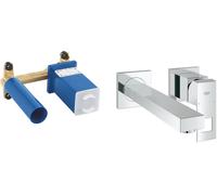 Set élément encastré Grohe 23200002, mitigeur de lavabo Grohe Eurocube 23447000