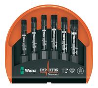 Wera Mini-Check Impaktor 2 05057693001 Jeu d'embouts 6 pièces TORX® intérieur technologie Impactor
