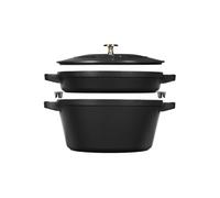 Staub Set empilable 3 pièces – Noir mat
