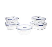 Set en verre hermétique 5 pièces 0,76 + 0,82 + 0,92 + (2x1,22) L
