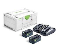 Set énergie SYS 18V 2 batteries 5Ah + chargeur rapide + coffret SYSTAINER SYS3 - - 577707