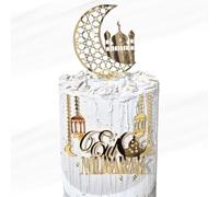 Set ensemble Cake topper Eid mubarak 6 pcs